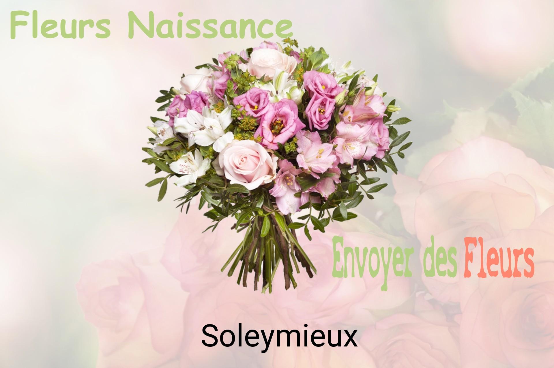 Bouquet de fleurs de naissance livré à Soleymieux